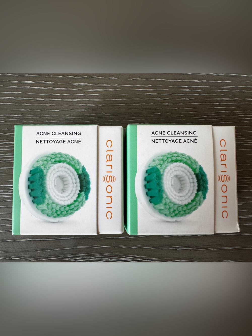 Clarisonic Acne Cleansing Replacement Brush Heads NEW (Set of 2)